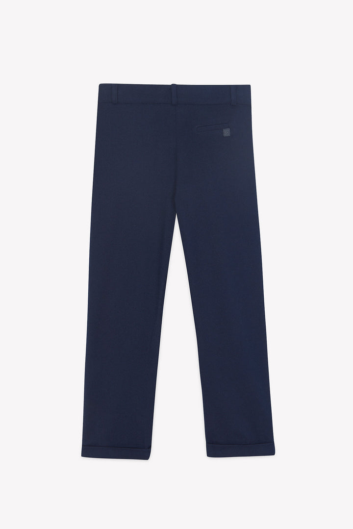 >Tartine et Chocolat Kids Pleats Trousers - Navy