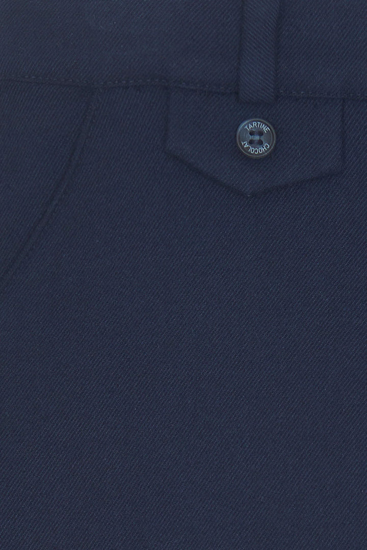 >Tartine et Chocolat Kids Pleats Trousers - Navy