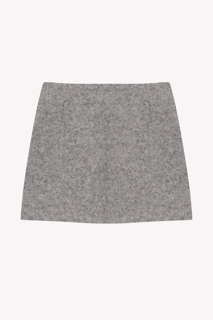 >Tartine et Chocolat Kids Wool Snowflake Embroidery Skirt - Heather Grey