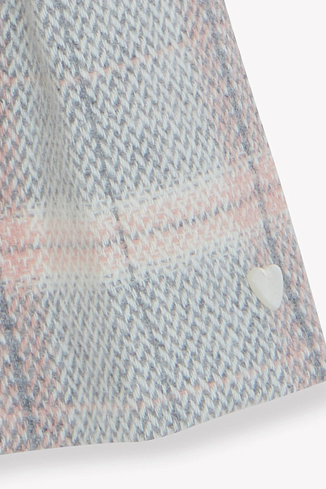 >Tartine et Chocolat Kids Girl Round Neck Check Dress - Medium Beige