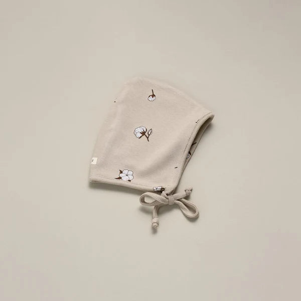 Organic Zoo Baby Pixie Bonnet in Cotton Field
