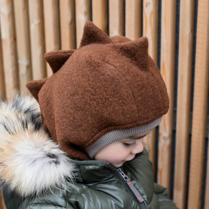 HUTTELIHUT Kids Dino Wool Balaclava - Mole 