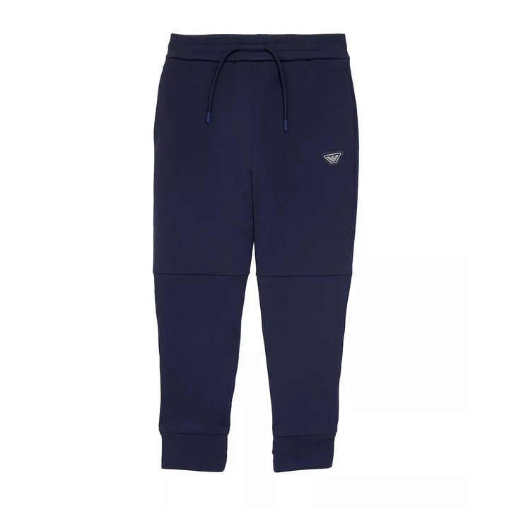 Emporio Armani Junior Black Iris Jogger Pants - 6Y