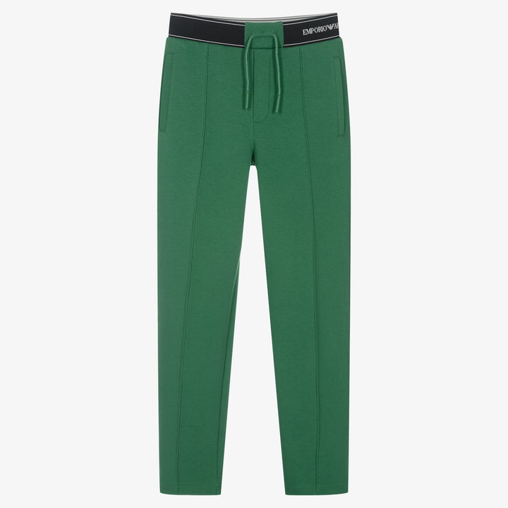 Emporio Armani Junior Verde Abete Pants - 6Y