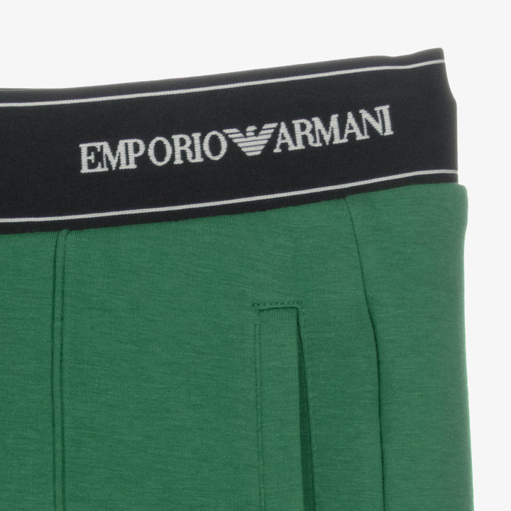 Emporio Armani Junior Verde Abete Pants - 6Y