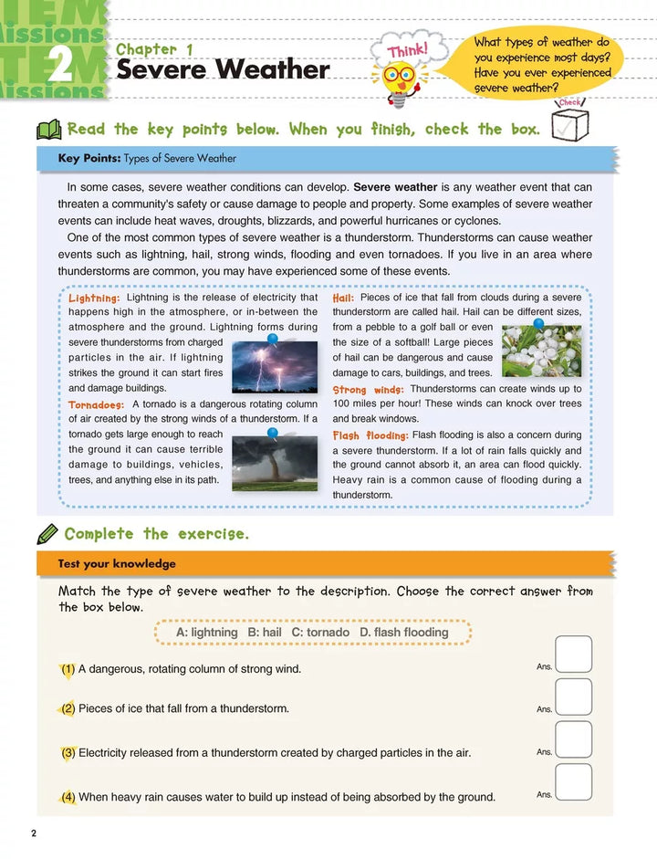 >KUMON Grade 3-5 Stem Missions: Earth Science Age 6-10