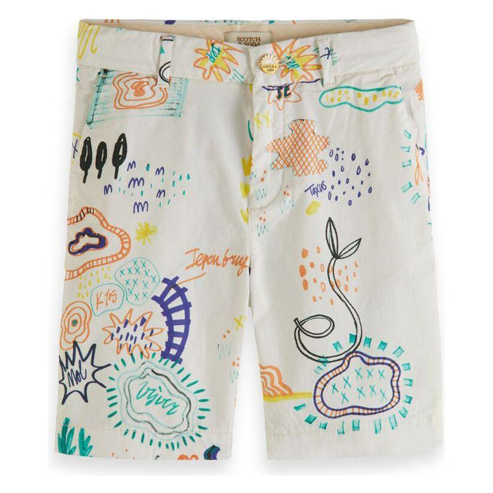 SCOTCH & SODA Kids All-Over Printed Chino Shorts