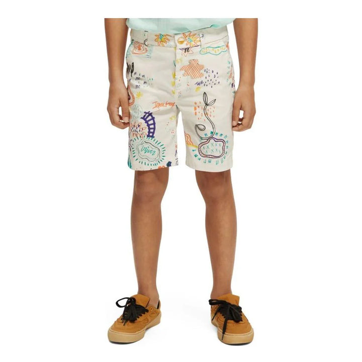 SCOTCH & SODA Kids All-Over Printed Chino Shorts