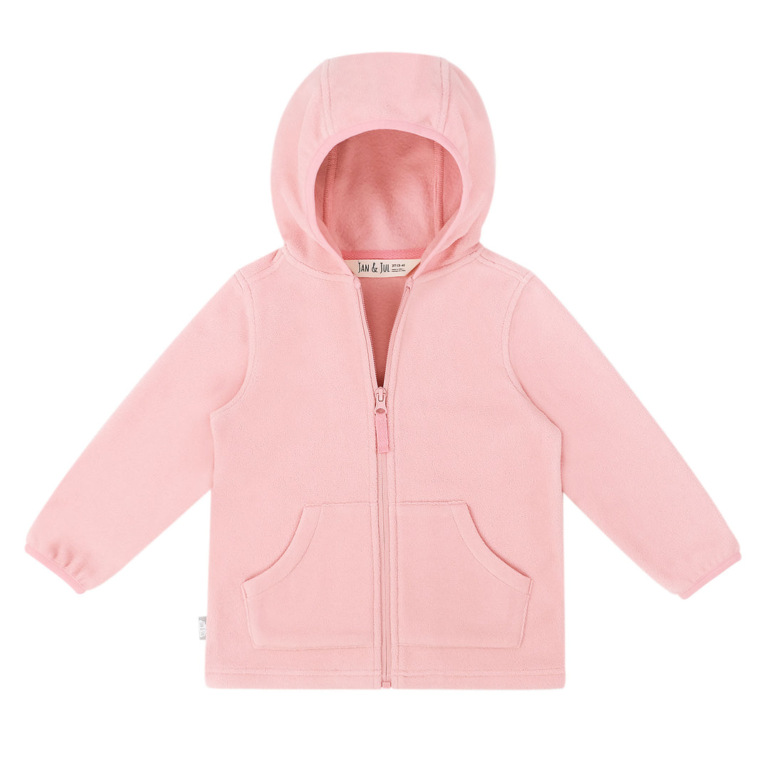 >Jan & Jul Kids Fleece Jacket - Dusty Pink