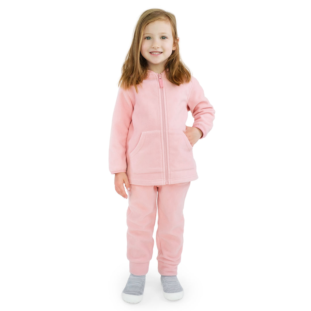 >Jan & Jul Kids Fleece Jacket - Dusty Pink