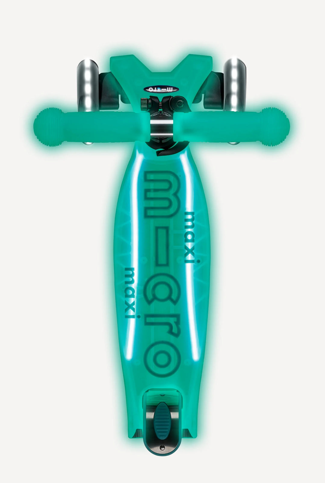 Micro Kids Maxi Glow Plus LED Scooter - Jelly Green [Ages 5-12]