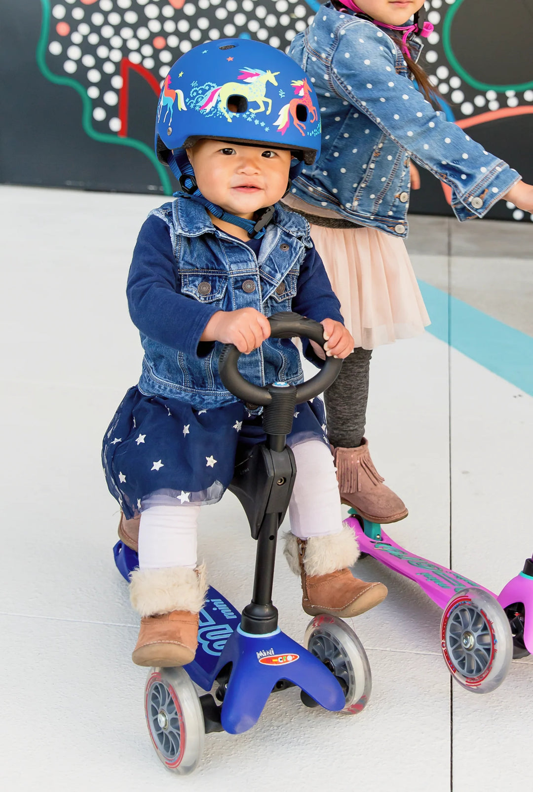 Micro Kids Mini 3in1 Deluxe Scooter - Blue [Ages 1-5]