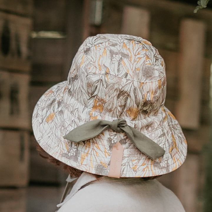 Bedhead Kids UPF50+ EXPLORER Reversible Classic Bucket Sun Hat - Mallee / Moss