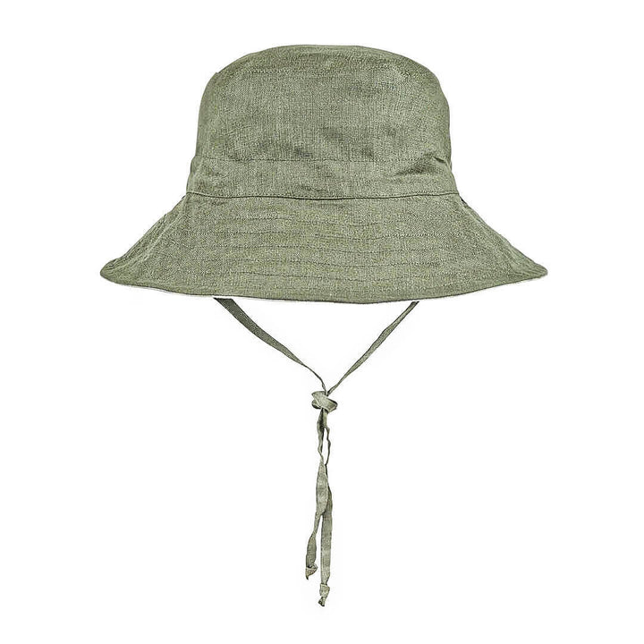 Bedhead Kids UPF50+ EXPLORER Reversible Classic Bucket Sun Hat - Mallee / Moss