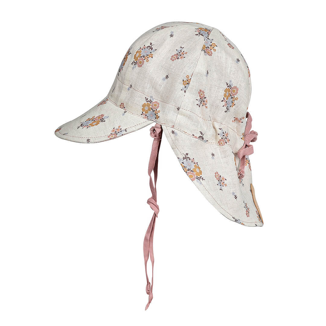 Bedhead Kids UPF50+ LOUNGER Reversible Flap Sun Hat - Provence / Rosa