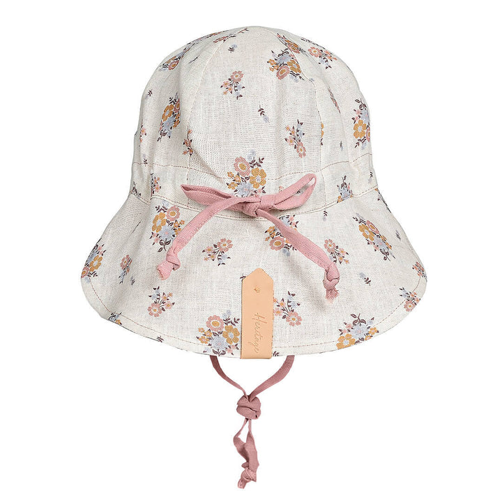 Bedhead Kids UPF50+ LOUNGER Reversible Flap Sun Hat - Provence / Rosa