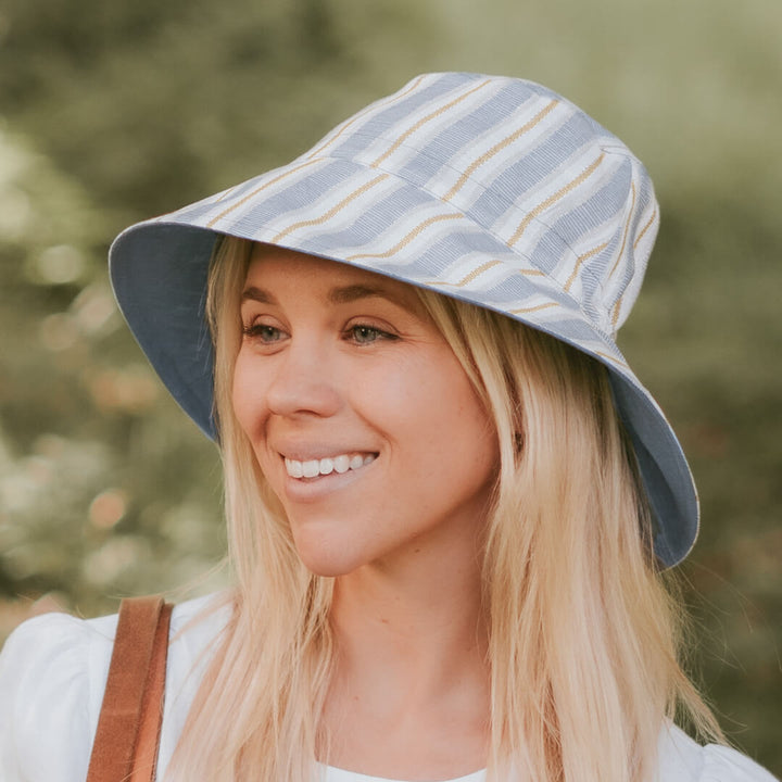 Bedhead Ladies UPF50+ VACATIONER Reversible Sun Hat - Spencer / Steele