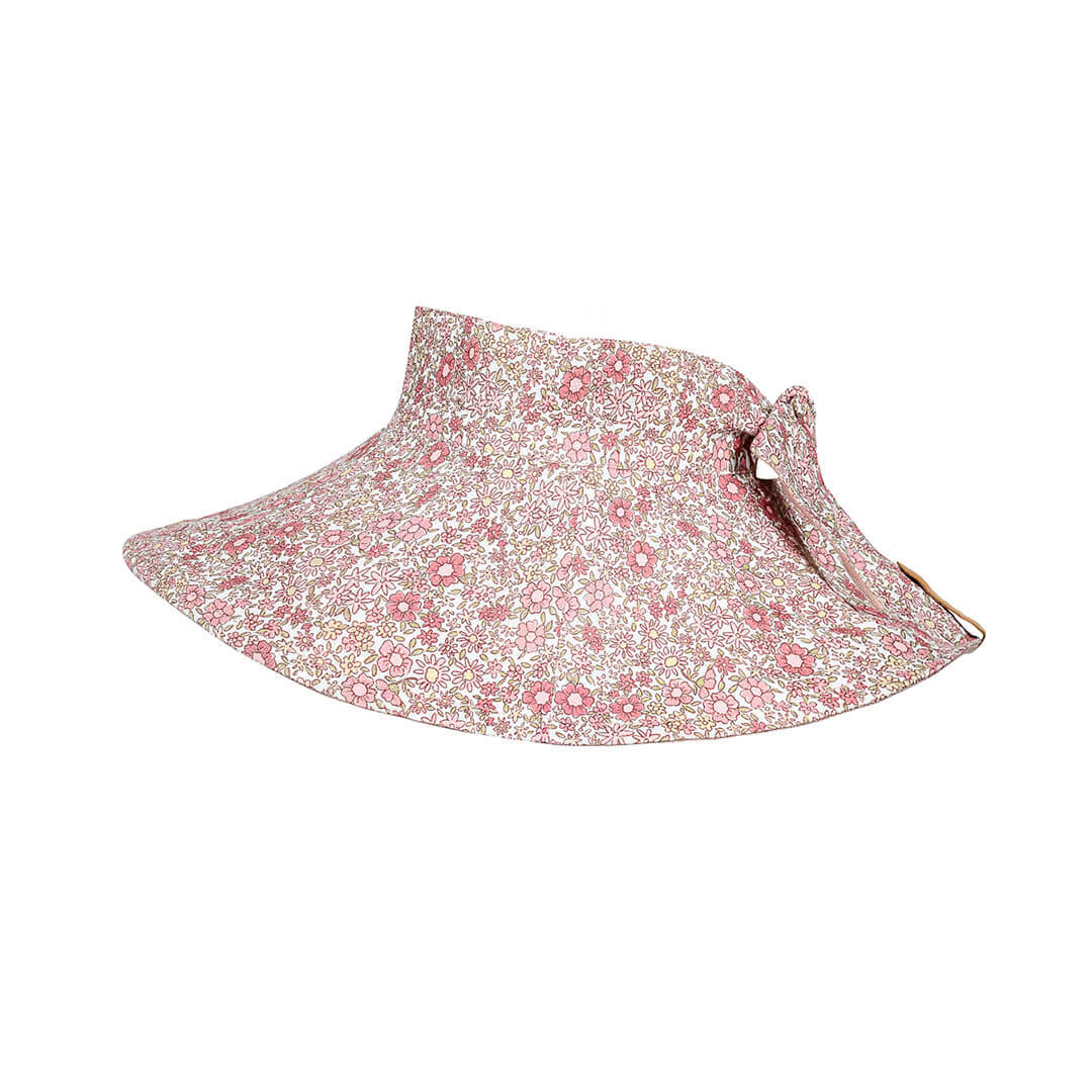 Bedhead Ladies UPF50+ VOYAGER Wide Brimmed Reversible Visor Sun Hat - Ramble / Rosa