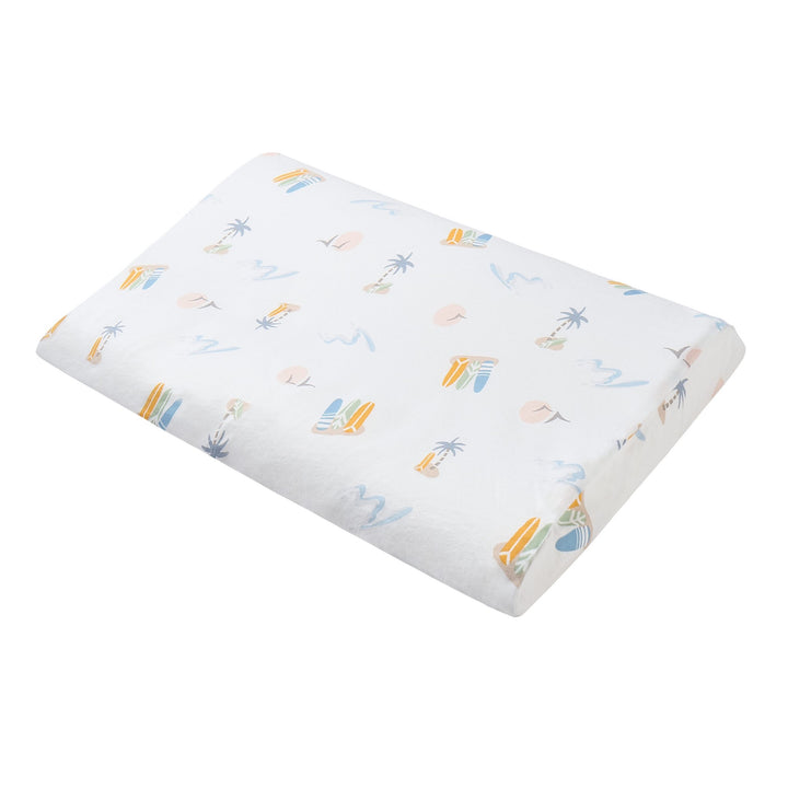 Nest Designs Baby Foam Pillow With Pillowcase (Bamboo Jersey) - Pastel Waves