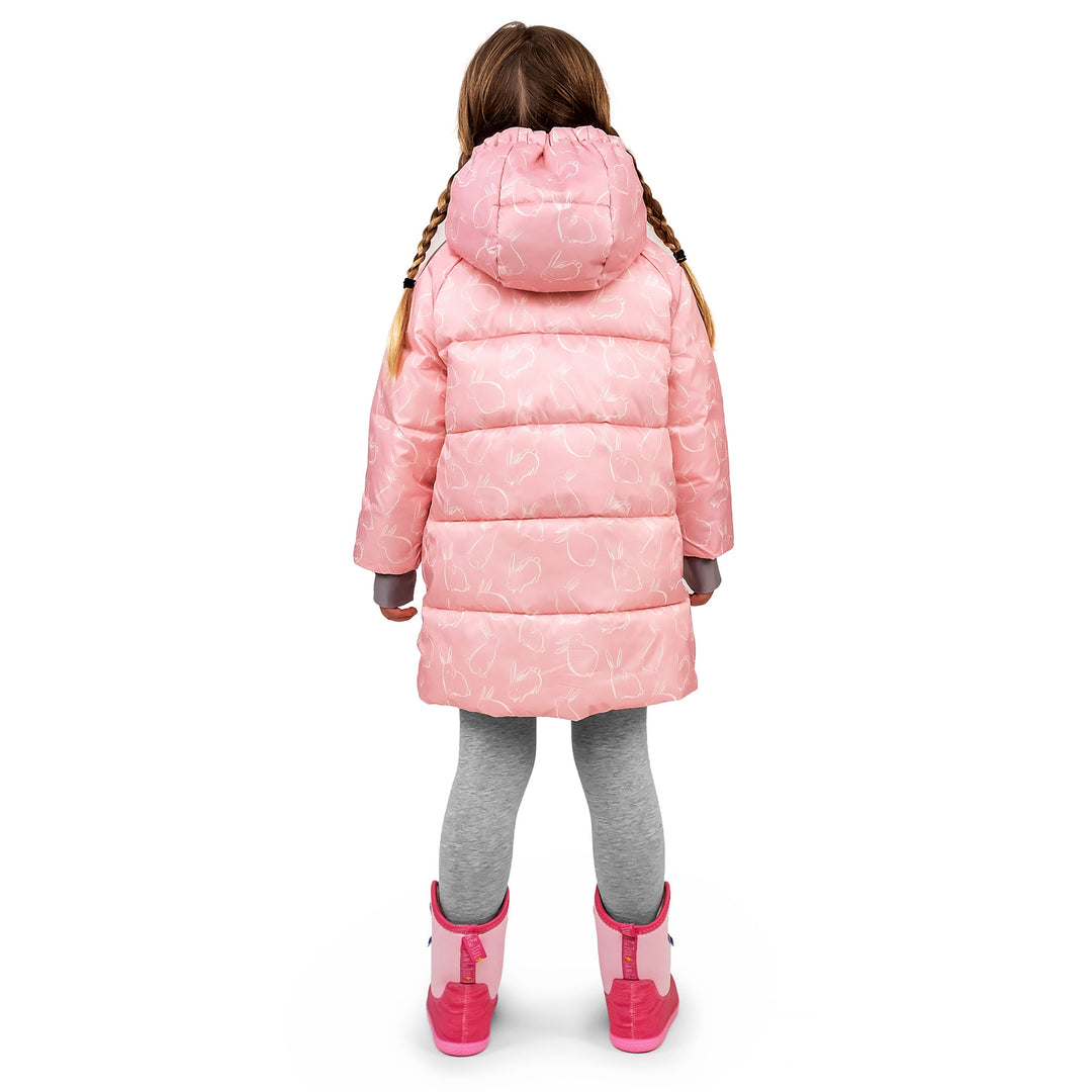 >Jan & Jul Kids Toasty-Dry Puffy Coat - Snow Bunny