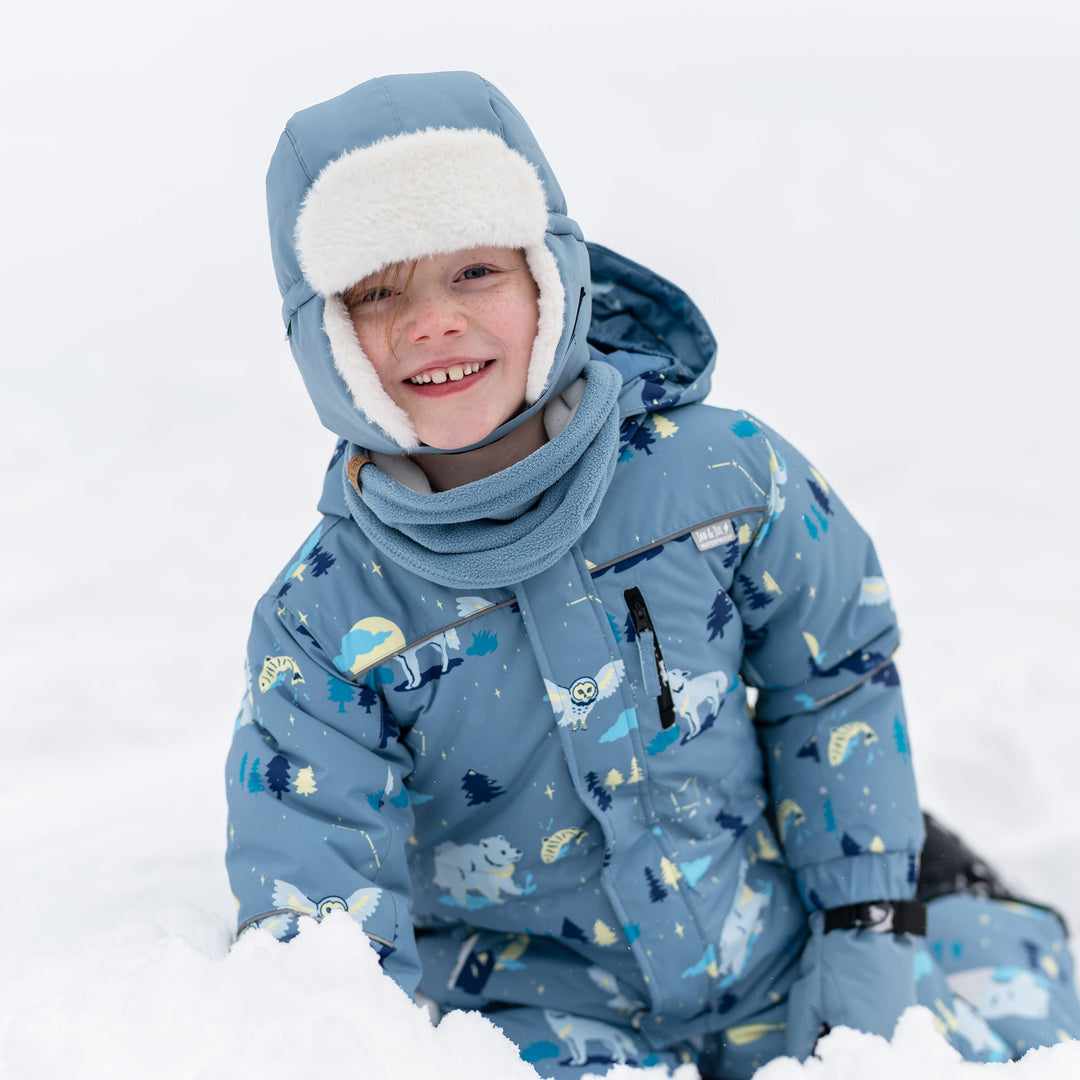 >Jan & Jul Kids Toasty-Dry Trapper Hat - Dusty Blue