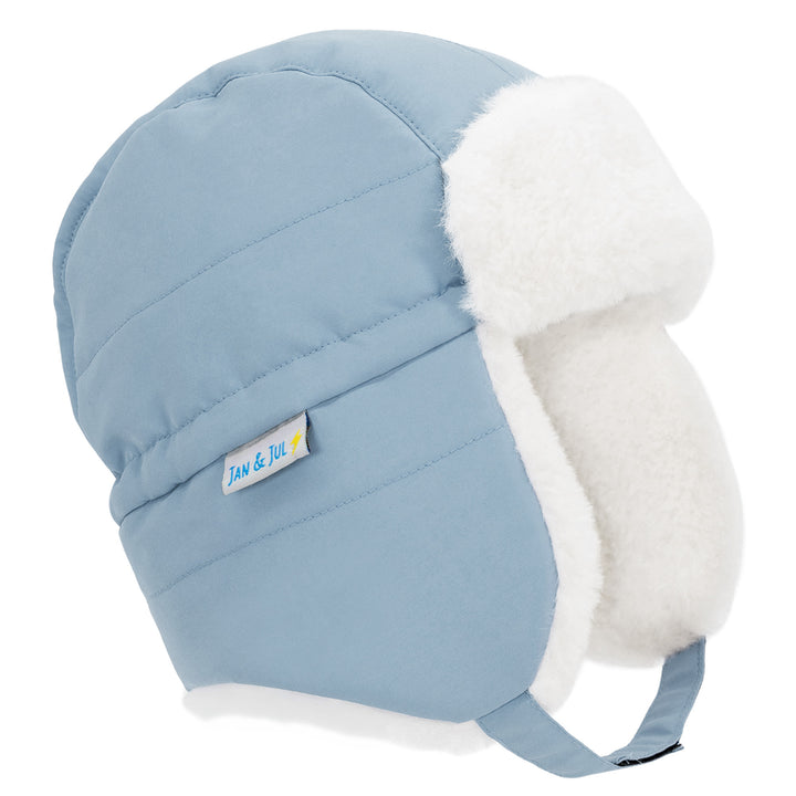>Jan & Jul Kids Toasty-Dry Trapper Hat - Dusty Blue