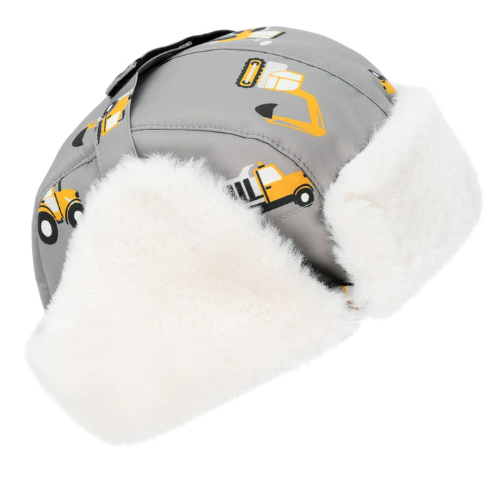 >Jan & Jul Kids Toasty-Dry Trapper Hat - Grey Construction