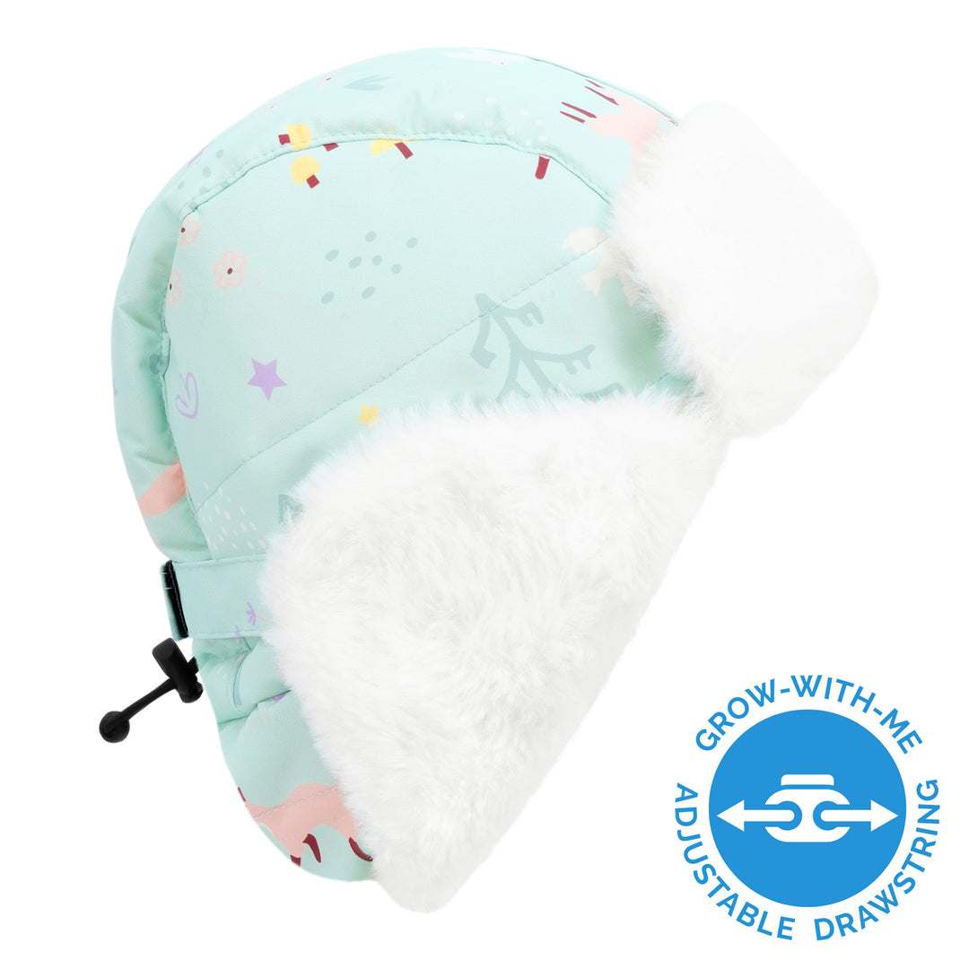 >Jan & Jul Kids Toasty-Dry Trapper Hat - Minty Forest