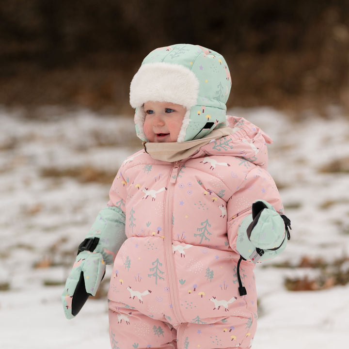 >Jan & Jul Kids Toasty-Dry Trapper Hat - Minty Forest