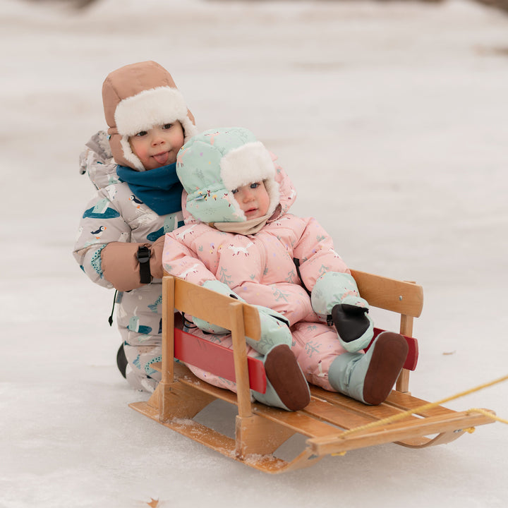 >Jan & Jul Kids Toasty-Dry Trapper Hat - Minty Forest