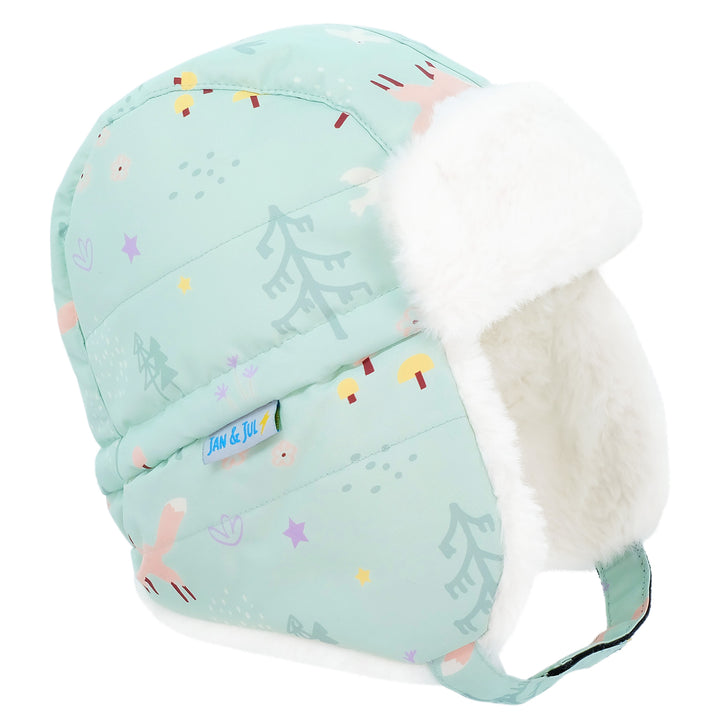 >Jan & Jul Kids Toasty-Dry Trapper Hat - Minty Forest