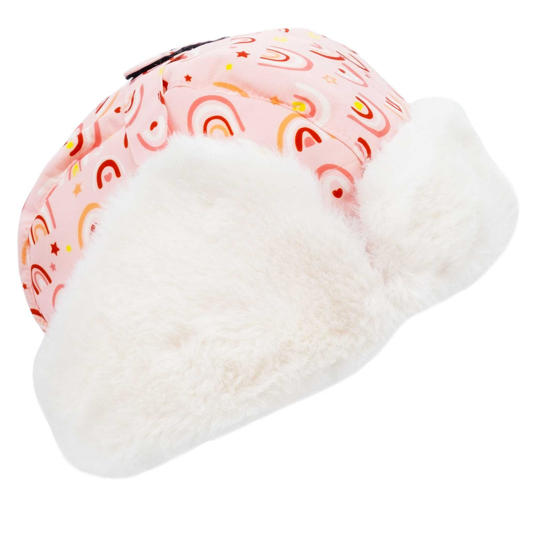 >Jan & Jul Kids Toasty-Dry Trapper Hat - Pink Rainbow