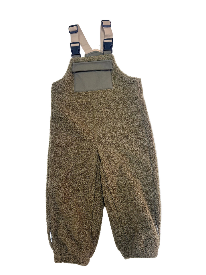 MINI A TURE Kids MATAULON Sherpa Pants - Capers Green