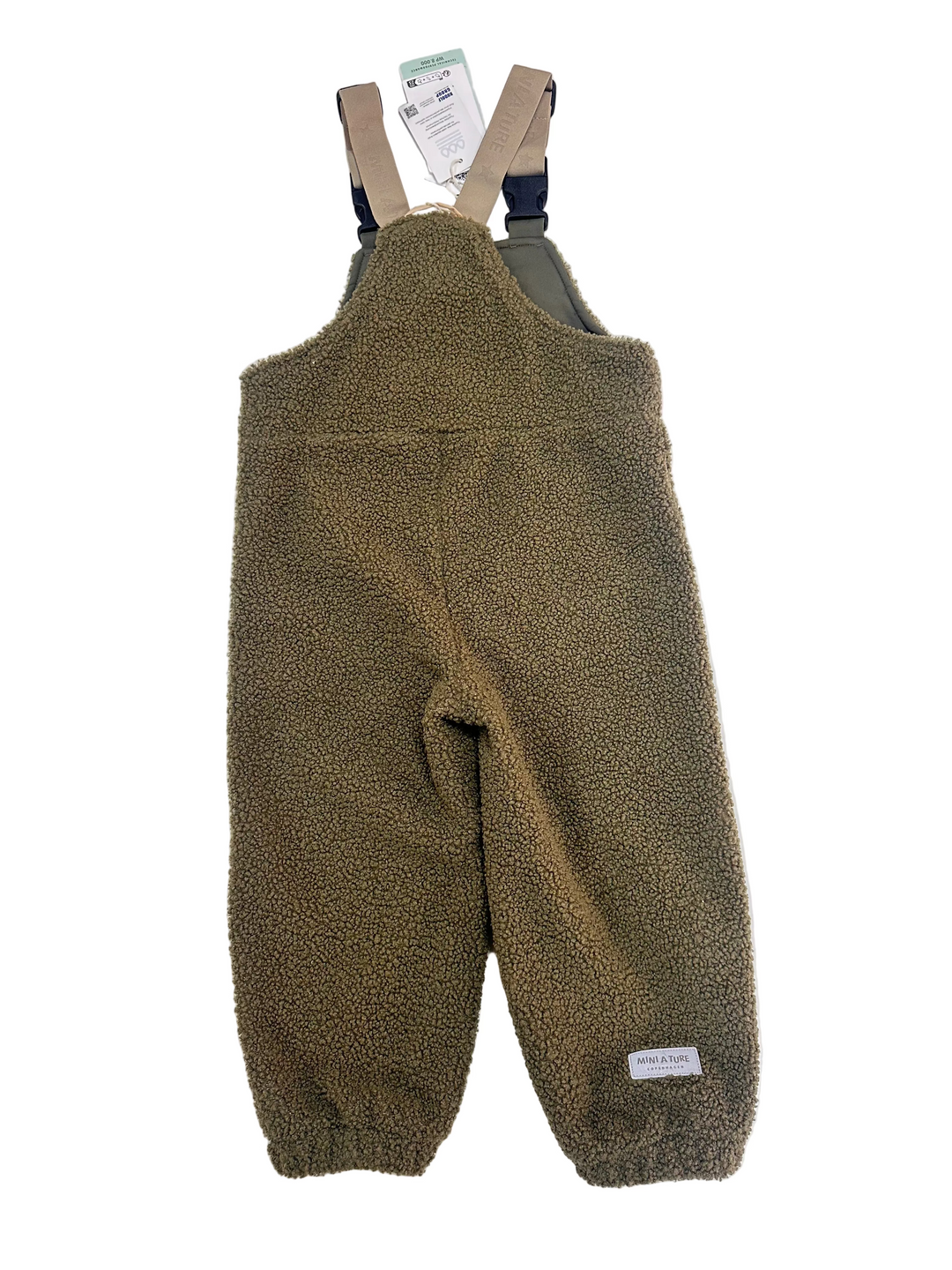 MINI A TURE Kids MATAULON Sherpa Pants - Capers Green