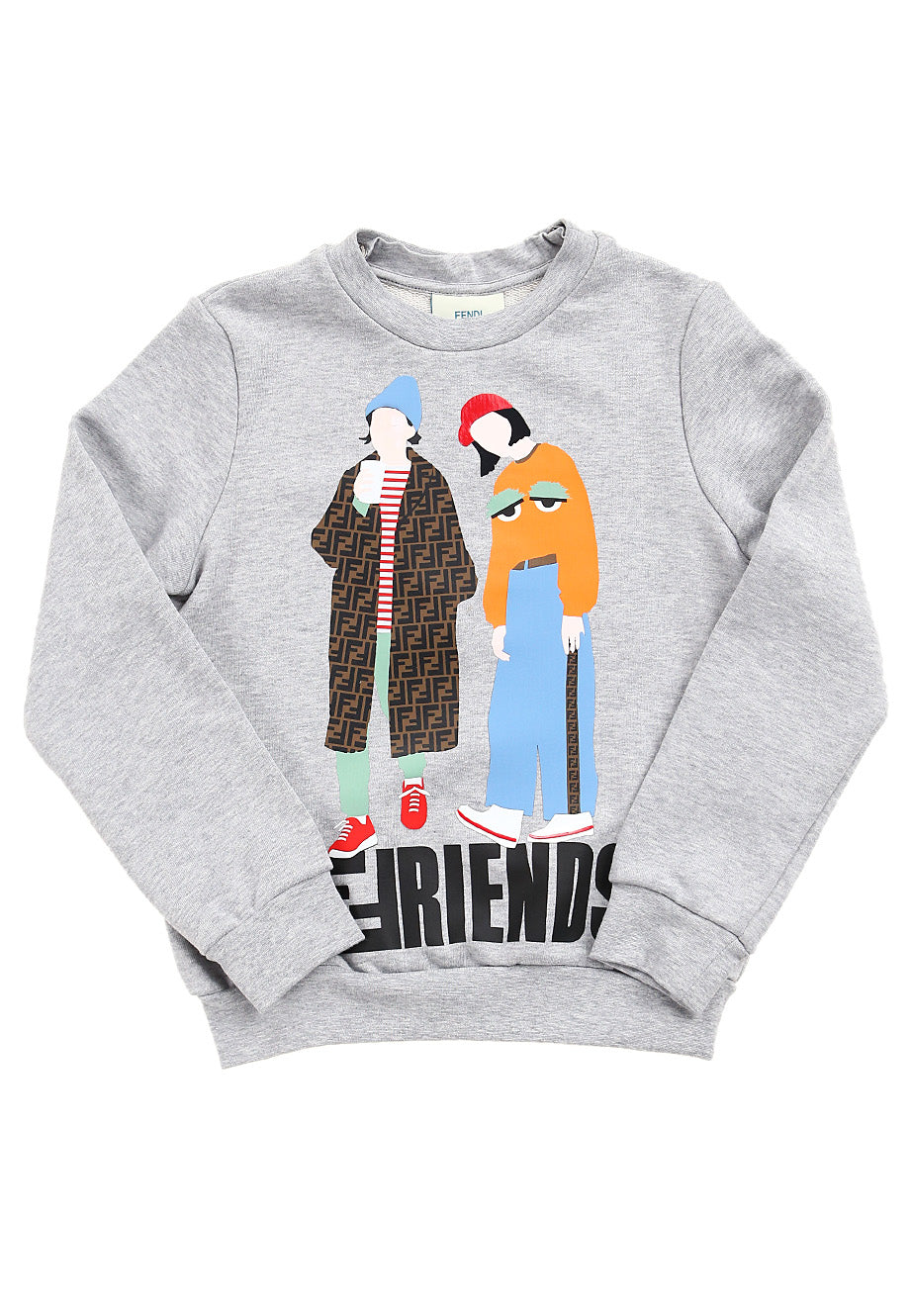 Fendi Kids Printed Sweatshirt with Detachable Hood
