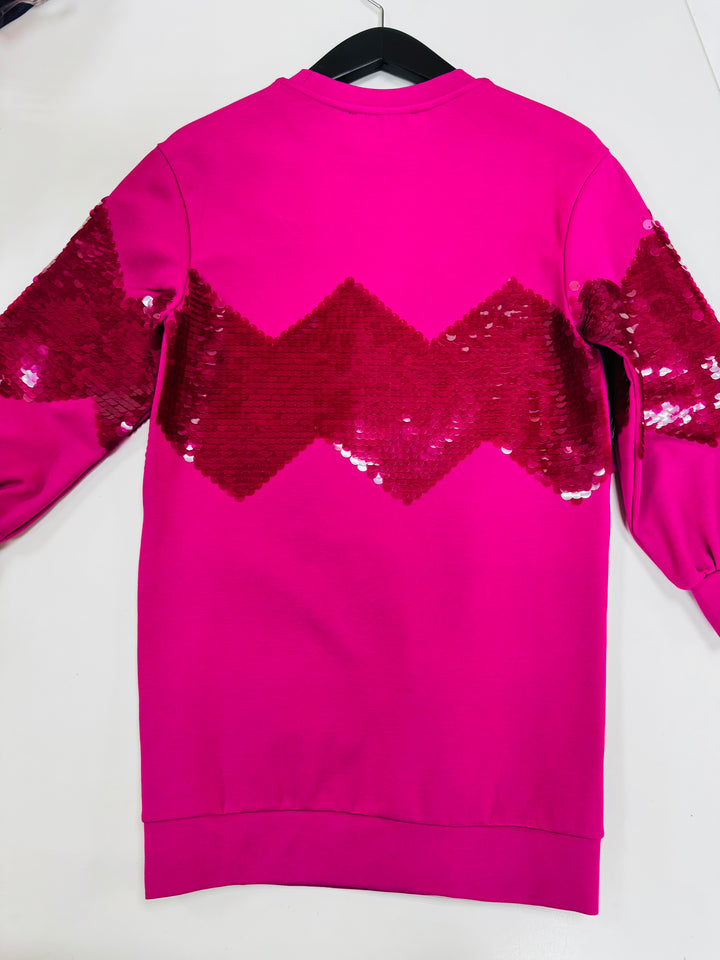 Karl Lagerfeld Kids Girls Fuchsia Sweatshirt - 8Y