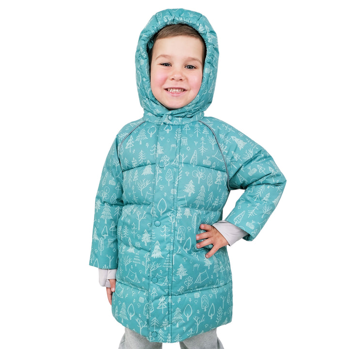 >Jan & Jul Kids Waterproof Winter Coat - Green Grove