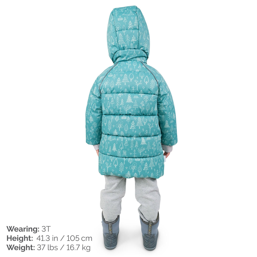 >Jan & Jul Kids Waterproof Winter Coat - Green Grove
