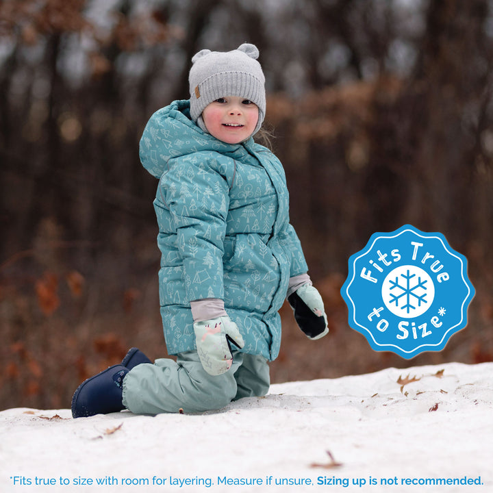 >Jan & Jul Kids Waterproof Winter Coat - Green Grove