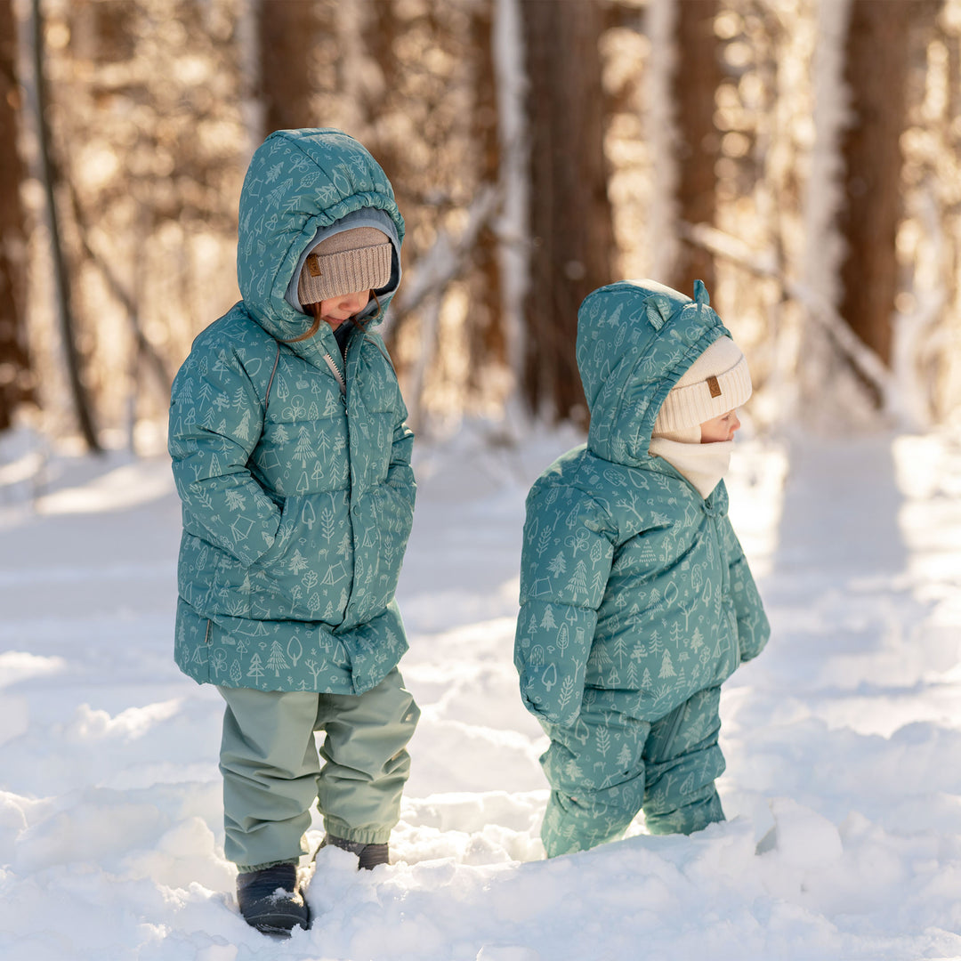 >Jan & Jul Kids Waterproof Winter Coat - Green Grove