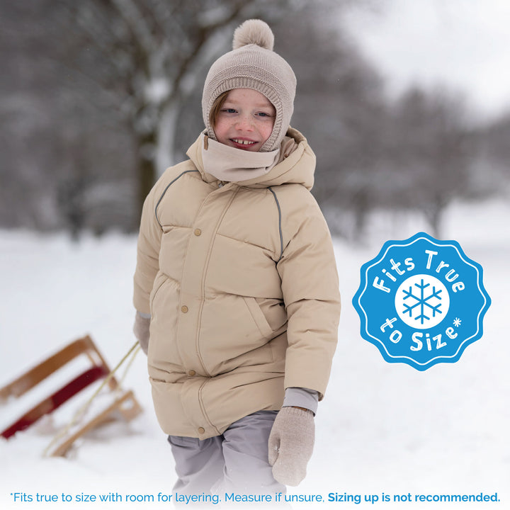 >Jan & Jul Kids Waterproof Winter Coat - Oat
