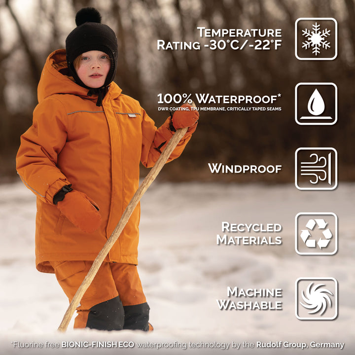 >Jan & Jul Kids Ski Jacket - Cinnamon