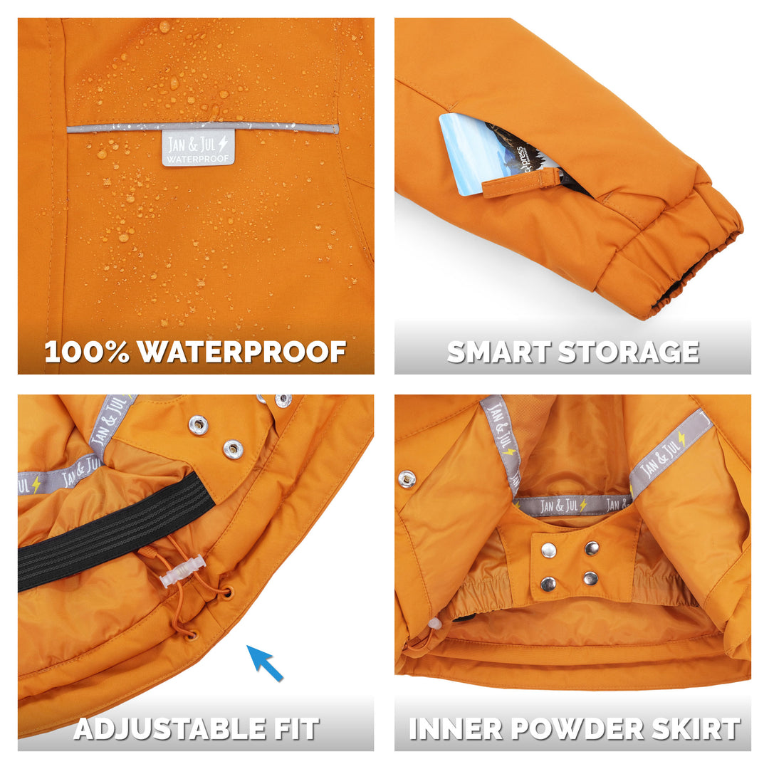 >Jan & Jul Kids Ski Jacket - Cinnamon