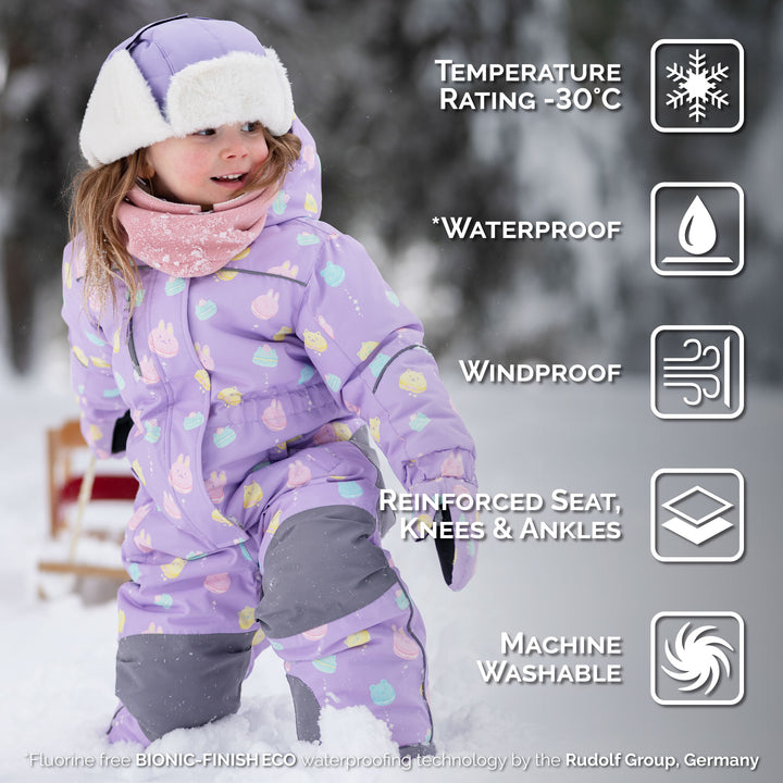 >Jan & Jul Kids Waterproof Snowsuit - Macarons