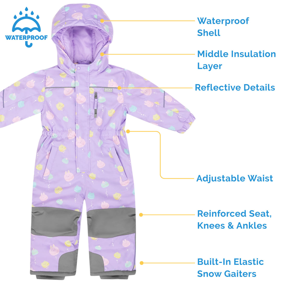 >Jan & Jul Kids Waterproof Snowsuit - Macarons