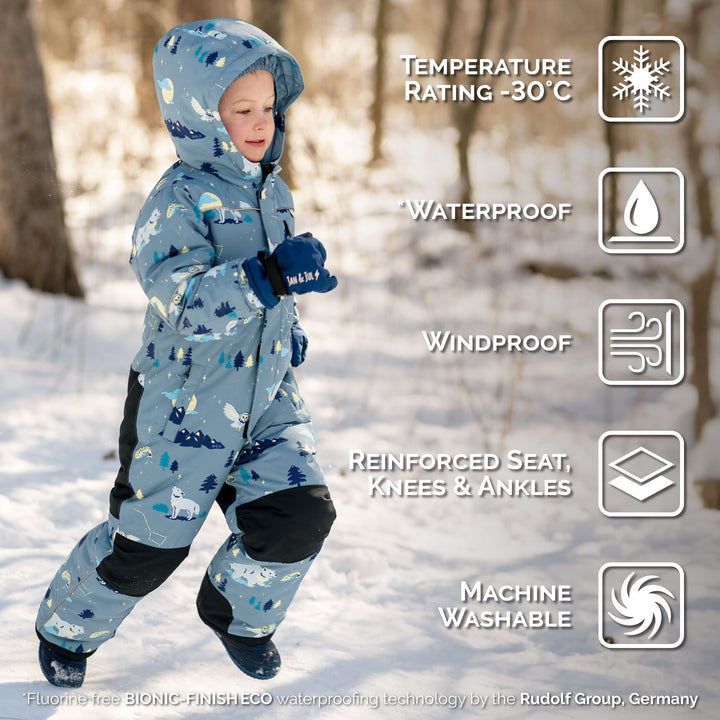 >Jan &amp; Jul Kids Waterproof Snowsuit - Wolf and Bear