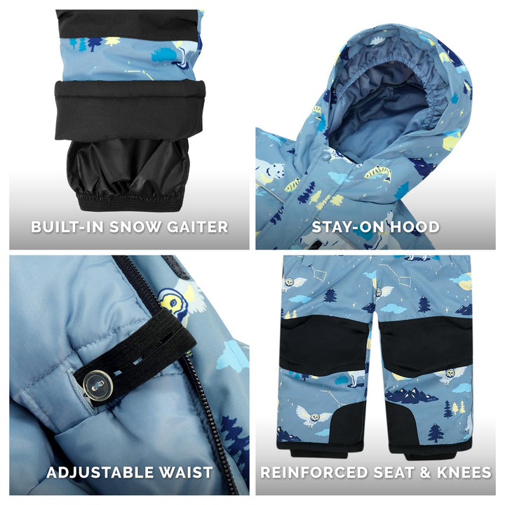 >Jan &amp; Jul Kids Waterproof Snowsuit - Wolf and Bear