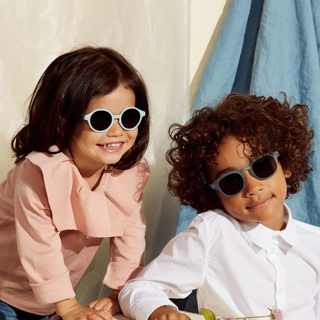 IZIPIZI PARIS Kids Plus 3-5 Years Polarized Sunglasses in Square #C Shape - Lemonade