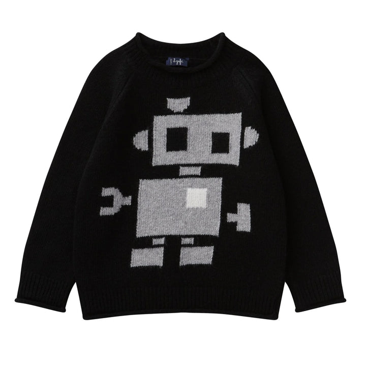 Il Gufo Baby Kids Robot Crewneck Sweater - Maglia Tricot