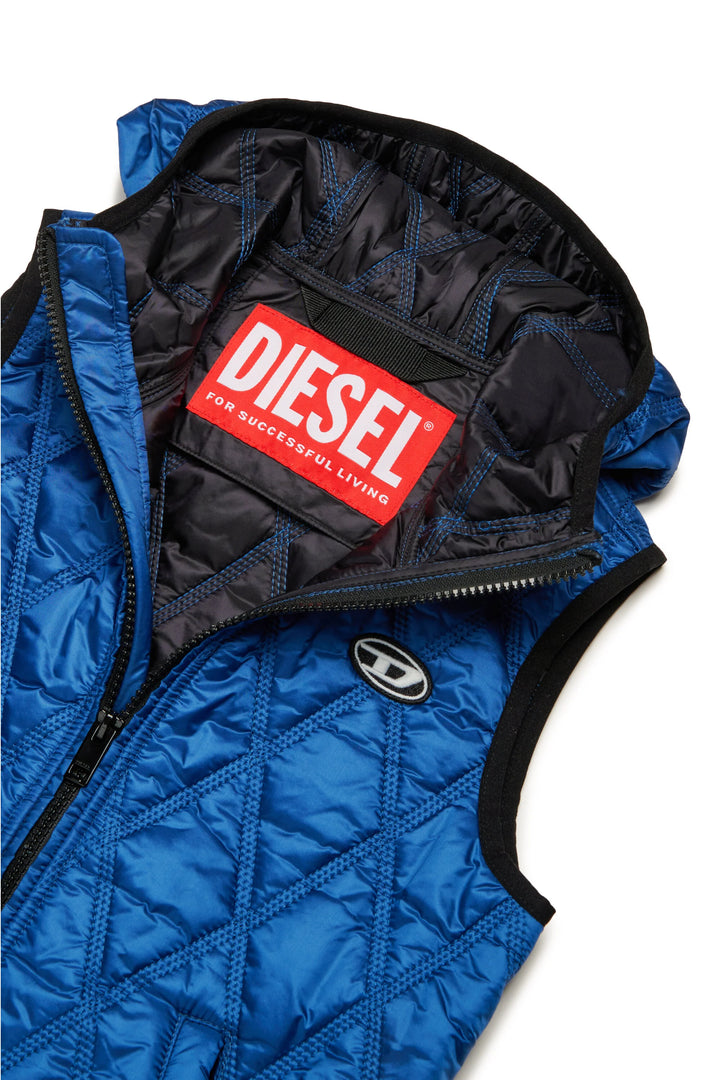 Diesel Kids Lightweight Diamond-Pattern Quilted Vest - 8Y